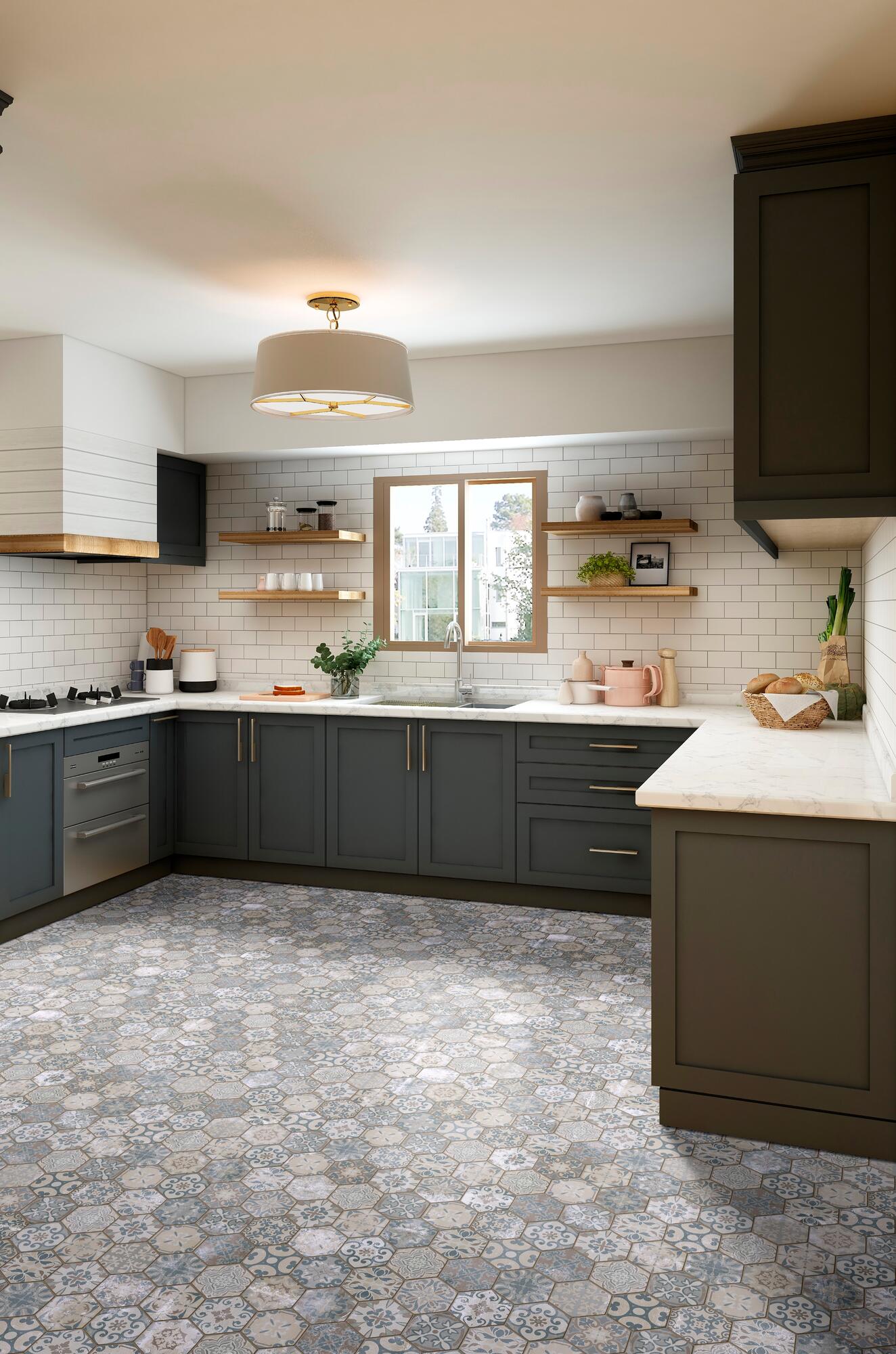 Нескользящий виниловый пол с цементным эффектом BEAUFLOR Elite ARCH-00121629 - Вид №1