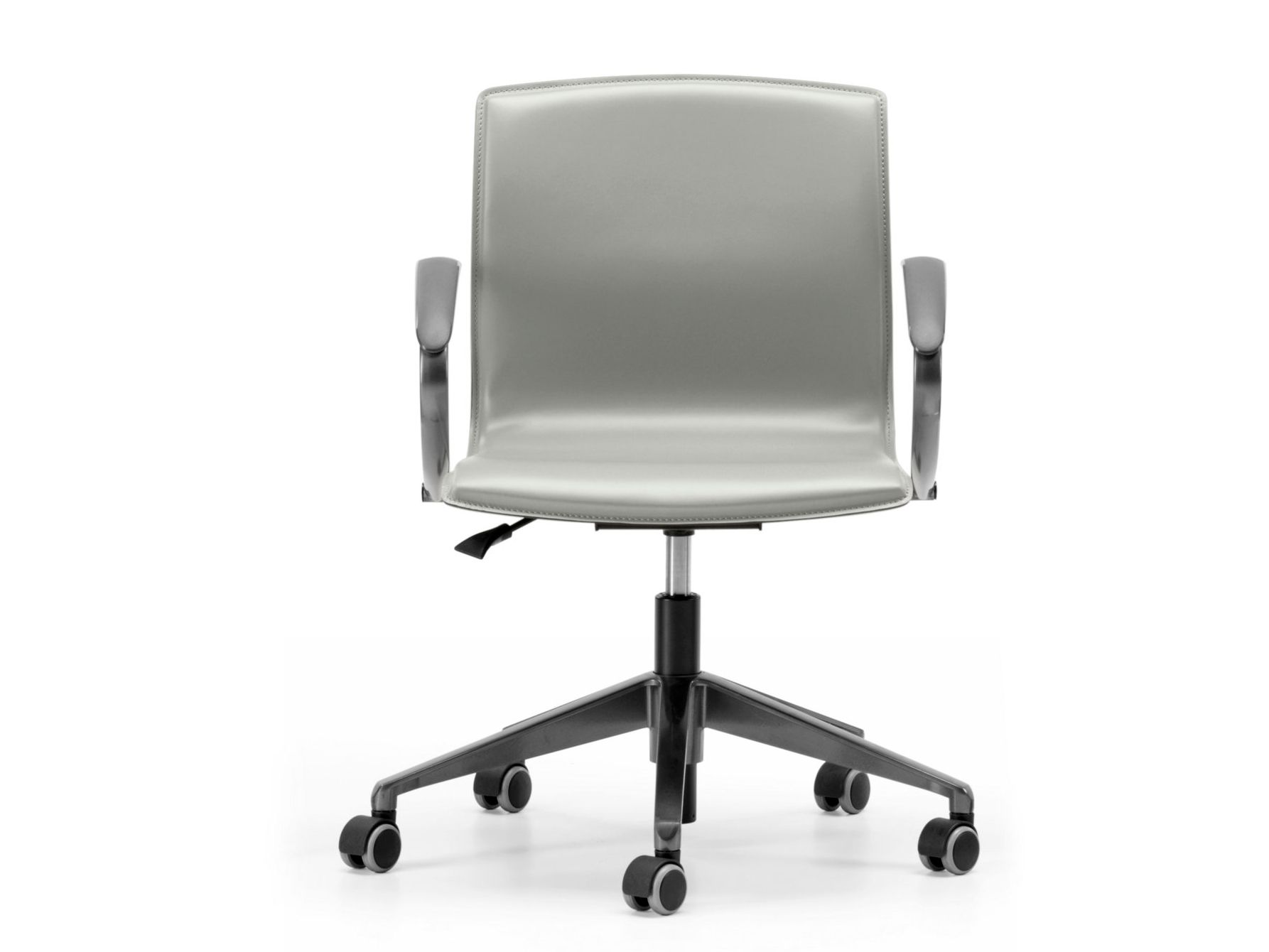 Кожаное офисное кресло с колесами и подлокотниками с 5 спицами TALIN Webtop ARCH-00030434 - Вид №1