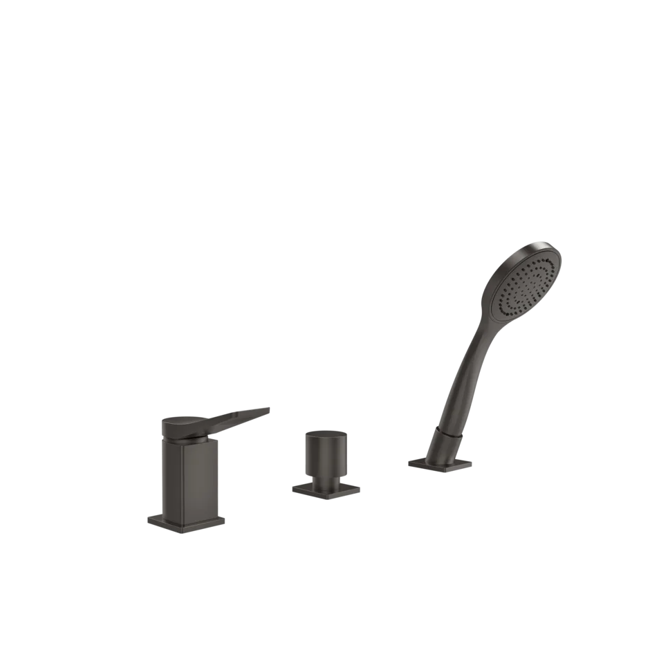 Смеситель для ванны 59043 707 Gessi Rilievo ЧЕРНЫЙ МЕТАЛЛ BR. PVD 59043707