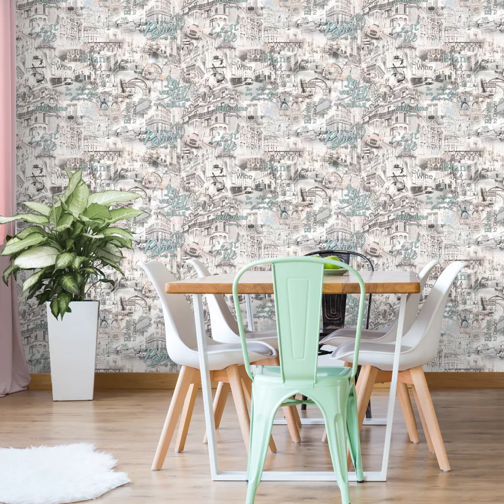 Обои флизелиновые Victoria Stenova Merci голубые 1.06 м 889434 STLM-2116257 - Вид №2