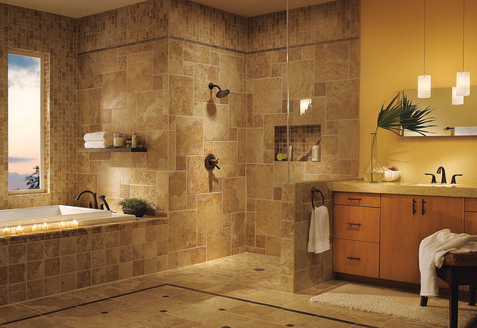 T2738-RB Римская ванна Delta Faucet Lahara Венецианская бронза  - Вид №1