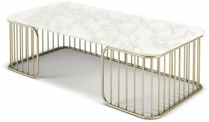 Formitalia Прямоугольный мраморный журнальный столик Charleston