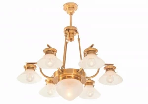 Patinas Lighting Люстра из латуни ручной работы Basel