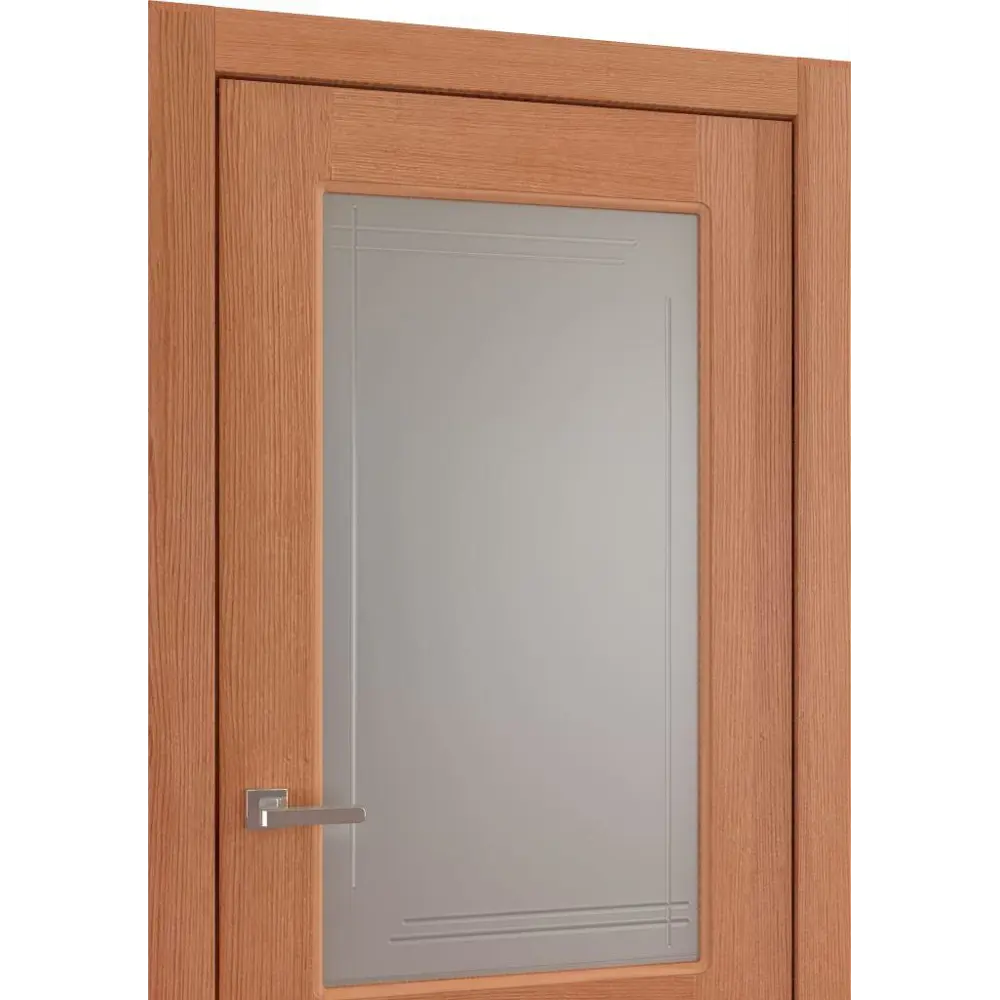 Дверь межкомнатная Бристоль остекленная шпон цвет дуб американский 90x200 см BELWOODDOORS STLM-2100316 - Вид №1