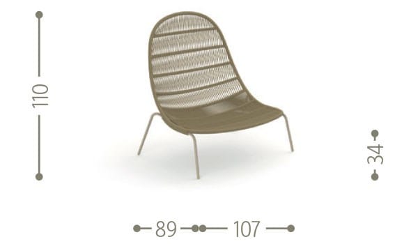 Веревочный садовый стул Talenti Панама ARCH-00054170 - Вид №12