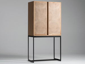 Деревянный шпон барный шкаф