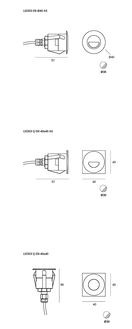 Из нержавеющей стали напольные светодиодные карты Exporlux LEDEX PPT ARCH-00053697 - Вид №8