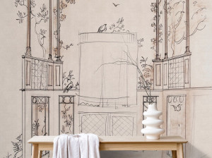 Обои с цифровой печатью с рисунком