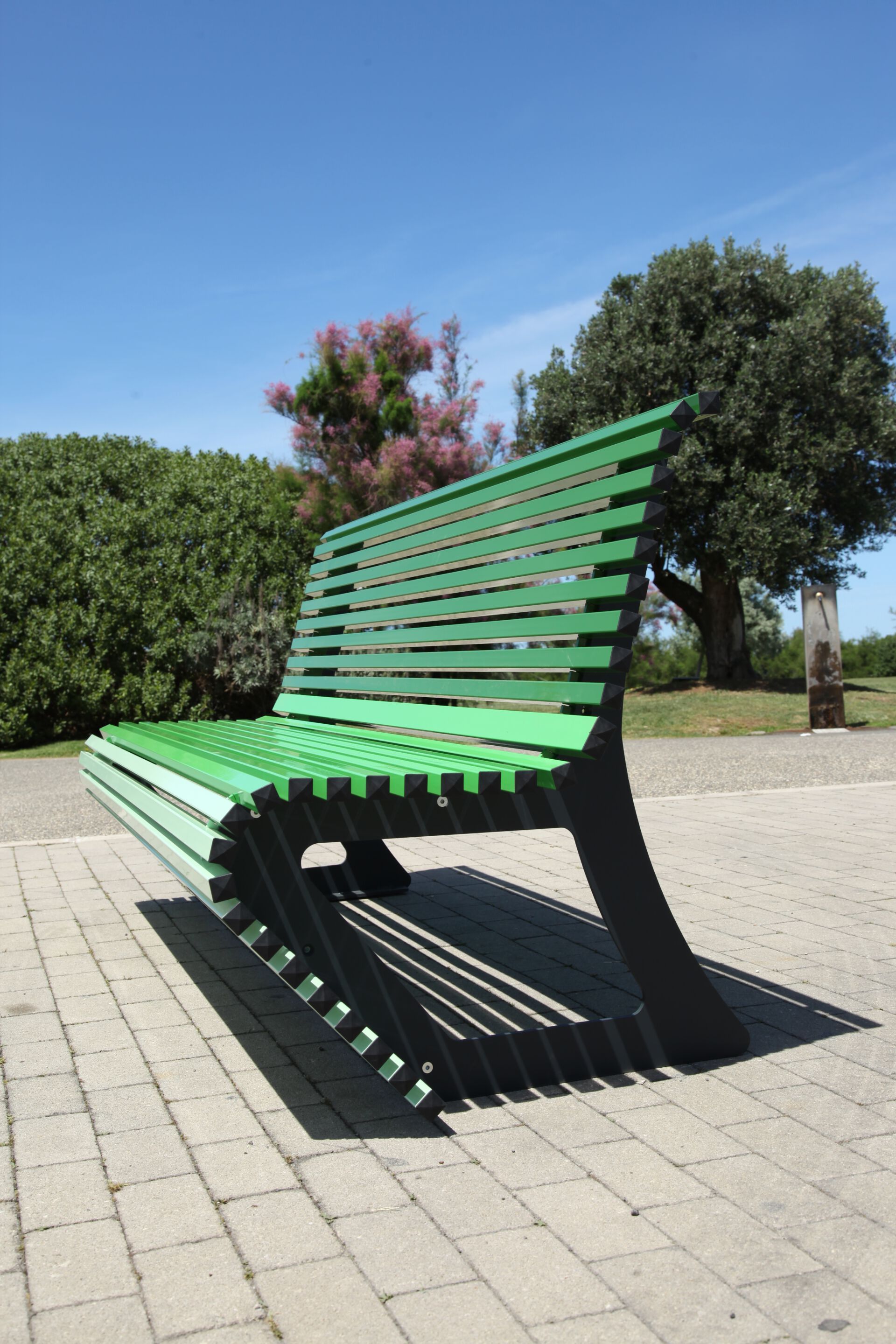 Алюминиевая скамья со спинкой CITYSì Elodie ARCH-00122065 - Вид №8