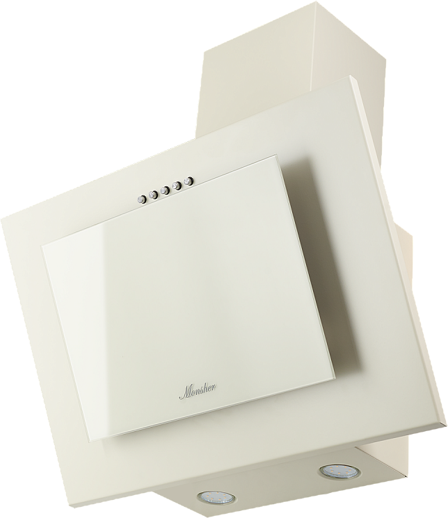 TEXNO 60 C Наклонная вытяжка, ширина 60 см, отвод/рециркуляция, 650 м3/час, механическое кнопочное управление, 3 скорости, светодиодное освещение 2*3 вт, металлические жироулавливающие фильтры, угольный фильтр (опция), цвет: бежевый Monsher Santreyd  - Вид №1