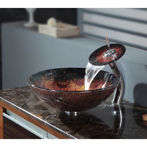 C-GV710-12mm-KGW1700 Накладная раковина на столешницу  прямоугольная Krausru  - Вид №4