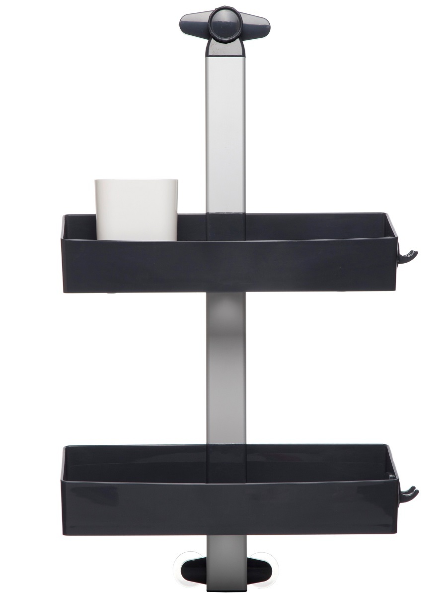 Полка для душа Crafty Anthracite/White NAVAKO 10074