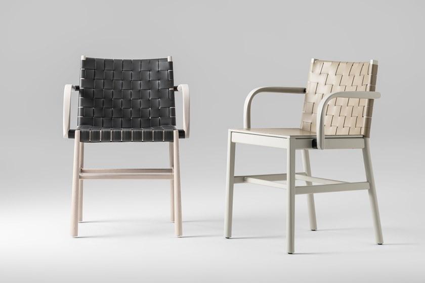 TrabA' Кожаное кресло с подлокотниками Julie 0023-cu-ar - Вид №1