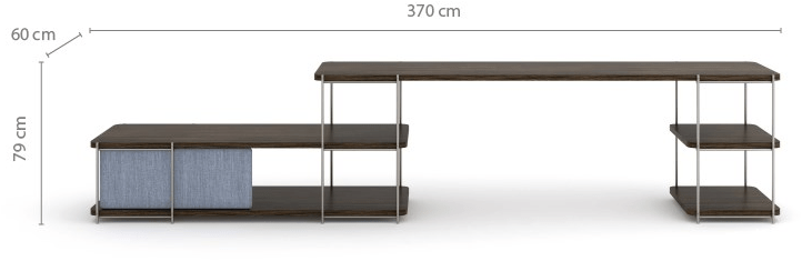 Momocca Модульный стол с полками Julia Jo01 - Вид №7