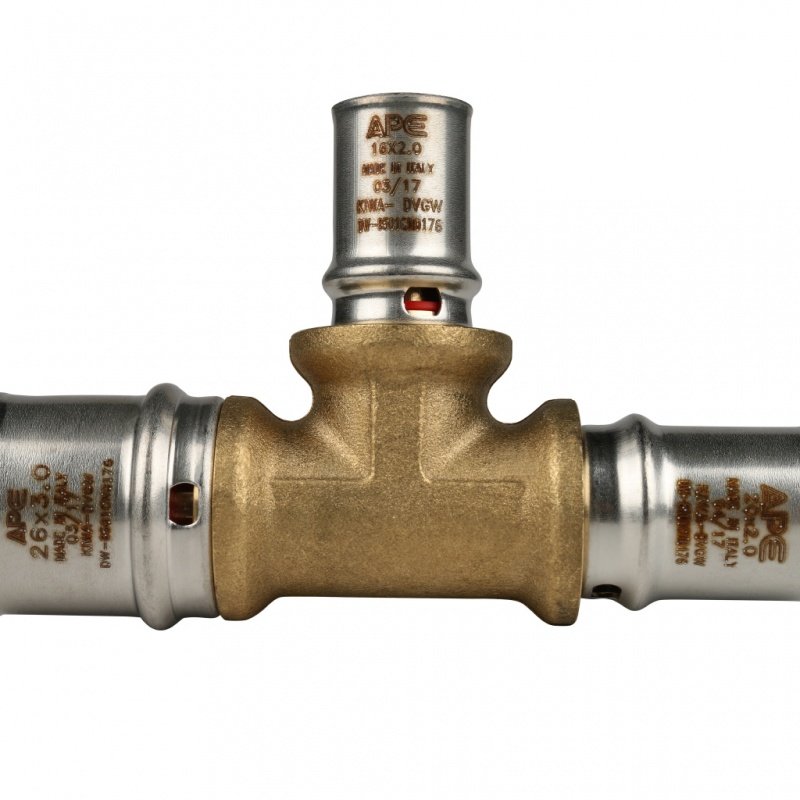 Тройник переходной STOUT 26х16х20 под пресс SFP0005261620 - Вид №1