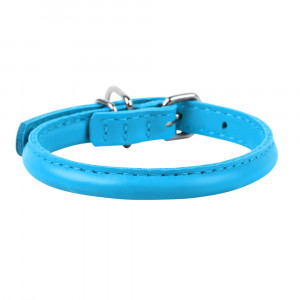 ПР0047207 Ошейник для собак Glamour круглый для длинношерстных собак 8мм, 25-33см синий COLLAR