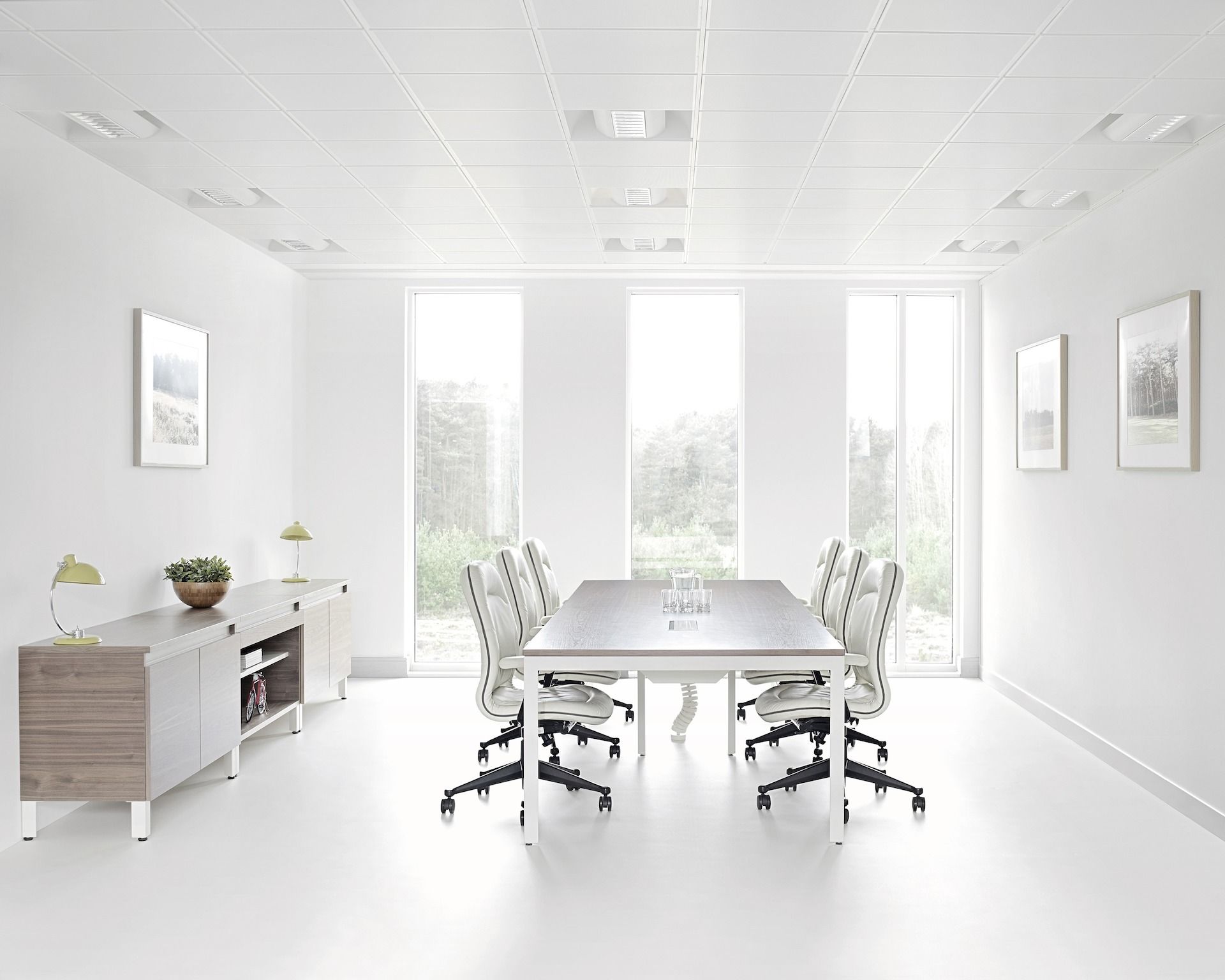 Стол с регулируемой высотой и звукопоглощающими перегородками Herman Miller макет студии ARCH-00126839 - Вид №17