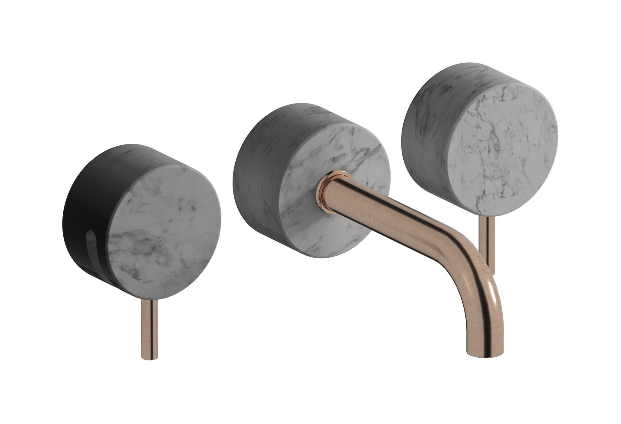 Мраморный настенный смеситель для раковины с 3 отверстиями IB мрамор + мрамор Elle ARCH-00021164 - Вид №9