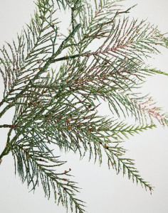 1741 819 a2 Искусственный стебель папоротника с глиттером, синтетический материал, 90 см, матовый зеленый H-andreas