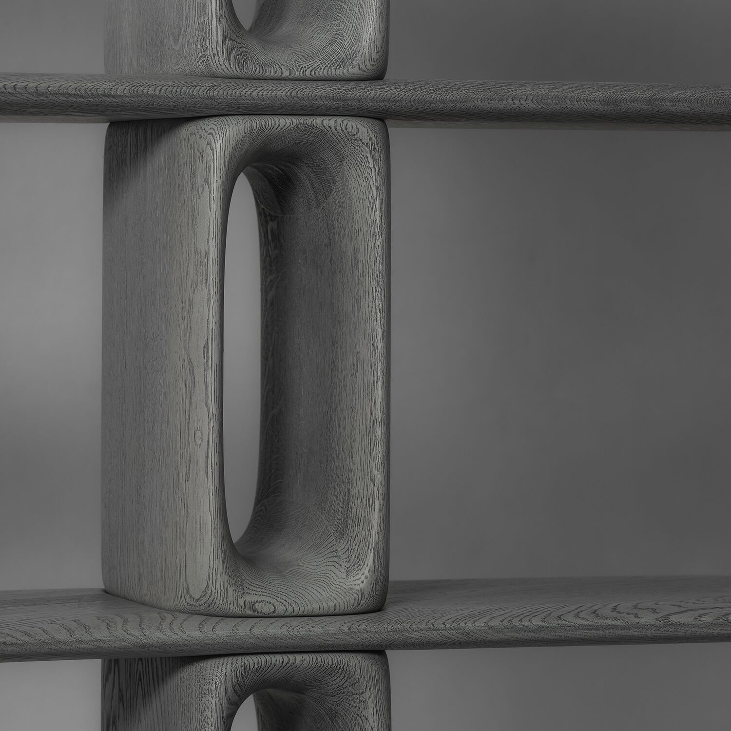 Двухсторонний книжный шкаф из дуба Van Rossum патина ARCH-00044934 - Вид №1