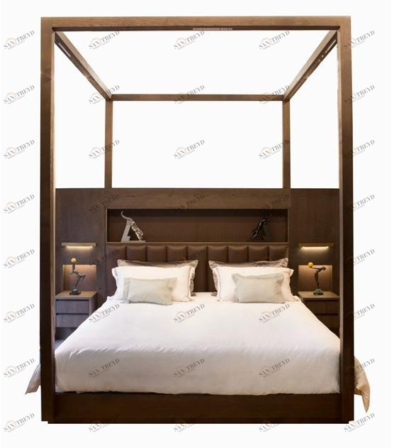 HUGUES CHEVALIER Деревянная кровать с балдахином Saint-germain sun-id-1455506