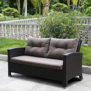 Диван, искусственный ротанг, двухместный AFINA  130525 Бежевый;коричневый