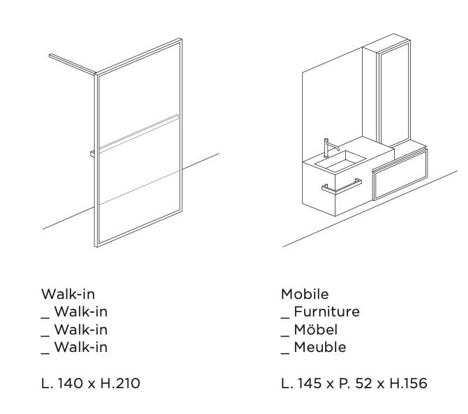 Мобильный, монолит, навесной шкаф и ходьба с рукояткой ARBLU Horizon System ARCH-00142748 - Вид №14