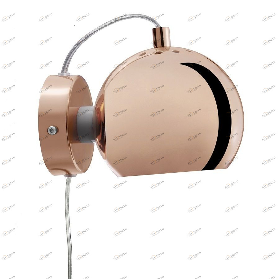 Лампа настенная Ball, бронзовая, глянцевое покрытие Frandsen 475021001