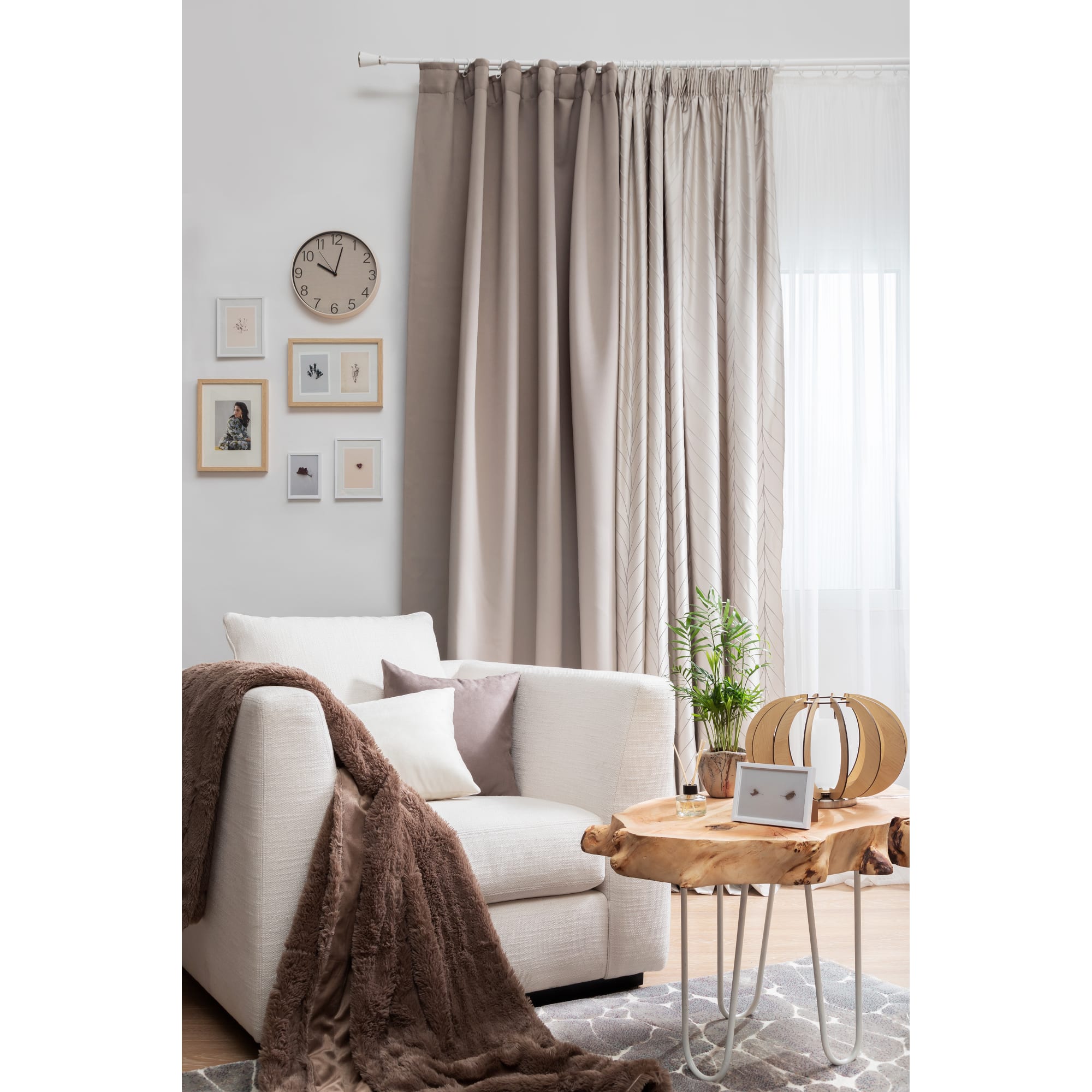 18680761 Плед декоративный 200х220 см, искусственный мех, цвет коричневый Santreyd  - Вид №5