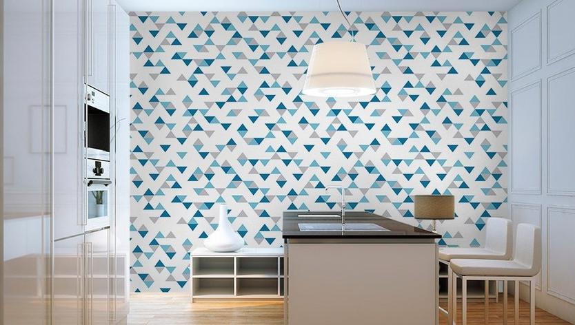 GLAMORA Моющиеся геометрические виниловые обои Colour blocking sun-id-1442459 - Вид №2