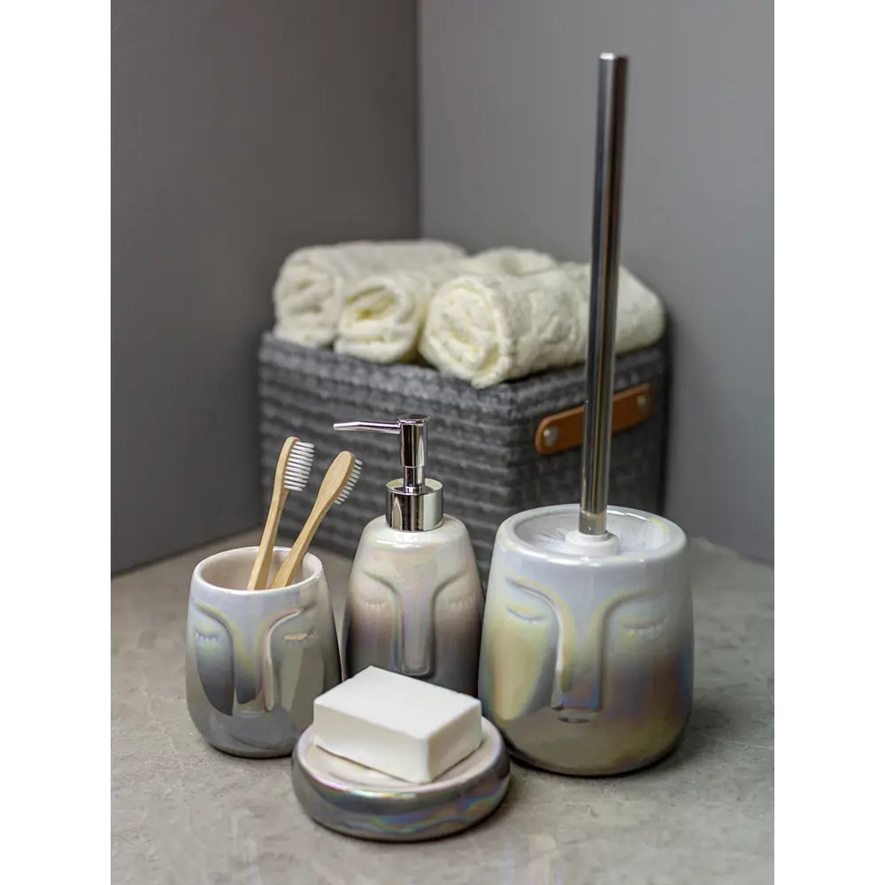 BATH PLUS Belle - элегантный ершик для унитаза в перламутровом светло-сером цвете 88378731 STLM-0077640 - Вид №3