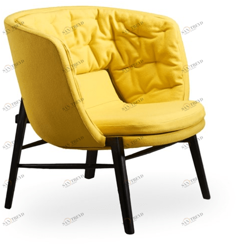 ROSSIN Мягкое кресло с подлокотниками Cleo wood sun-id-1458370