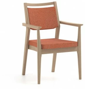 PIAVAL Штабелируемый тканевый стул с подлокотниками Elisa | health & care 54-13/6