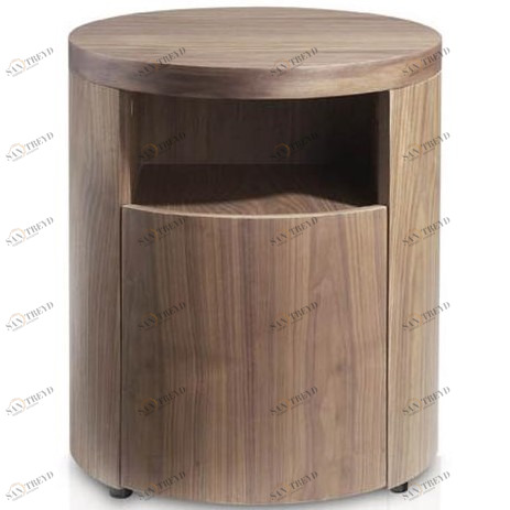 Прикроватная тумбочка дизайнерская орех Style от Angel Cerda ANGEL CERDA  148644 Коричневый 