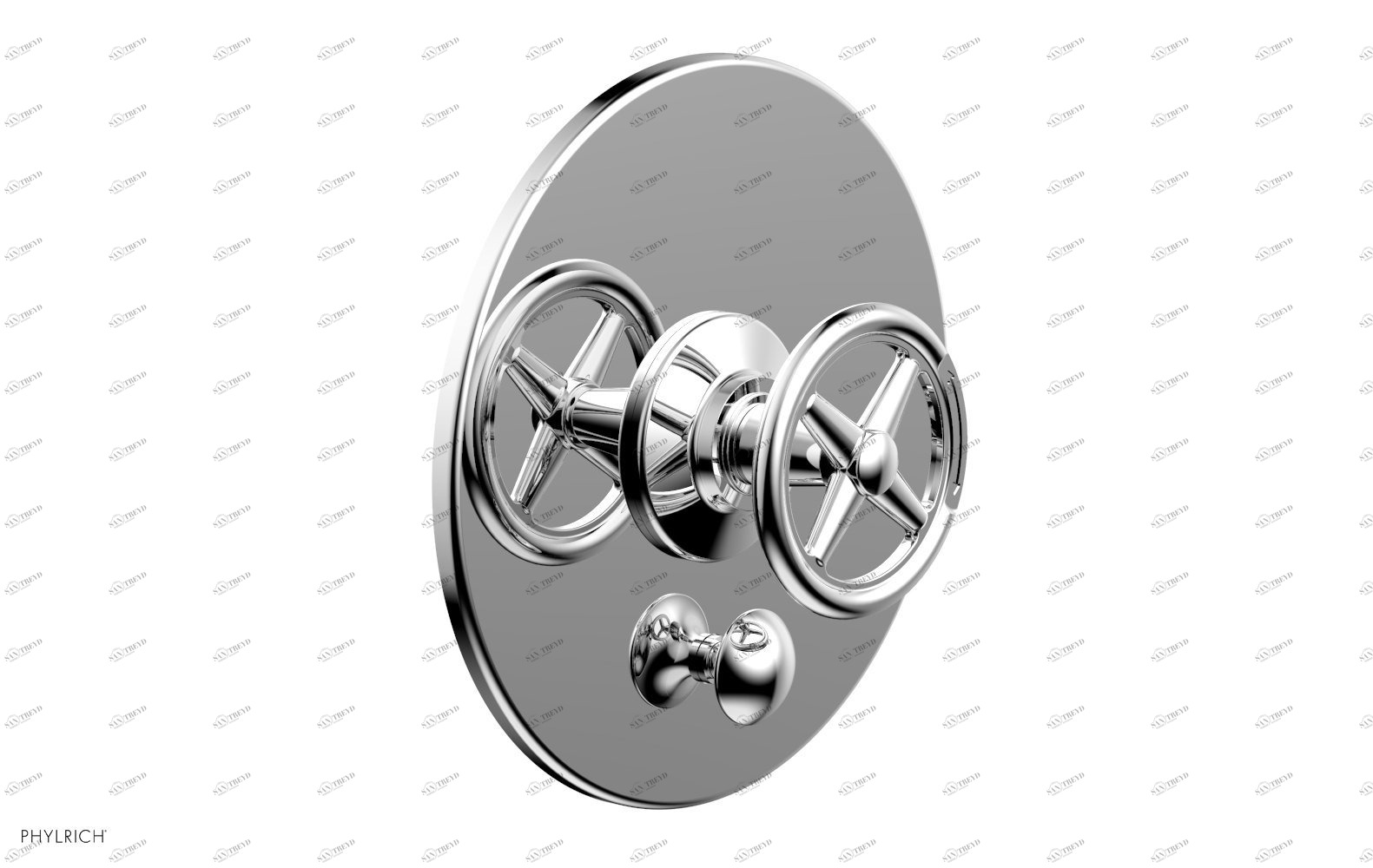 Душевая панель WORKS Phylrich  4-616-026 Хромированный 