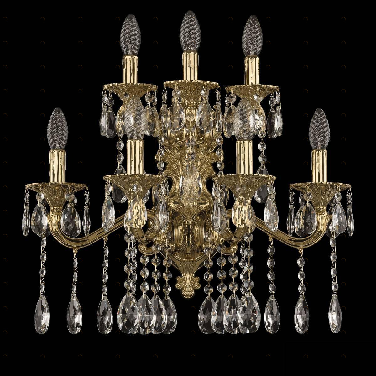 Бра настенное золотистое Bohemia Ivele 7202B16 BOHEMIA IVELE СВЕЧА 00-3889096 Золото 