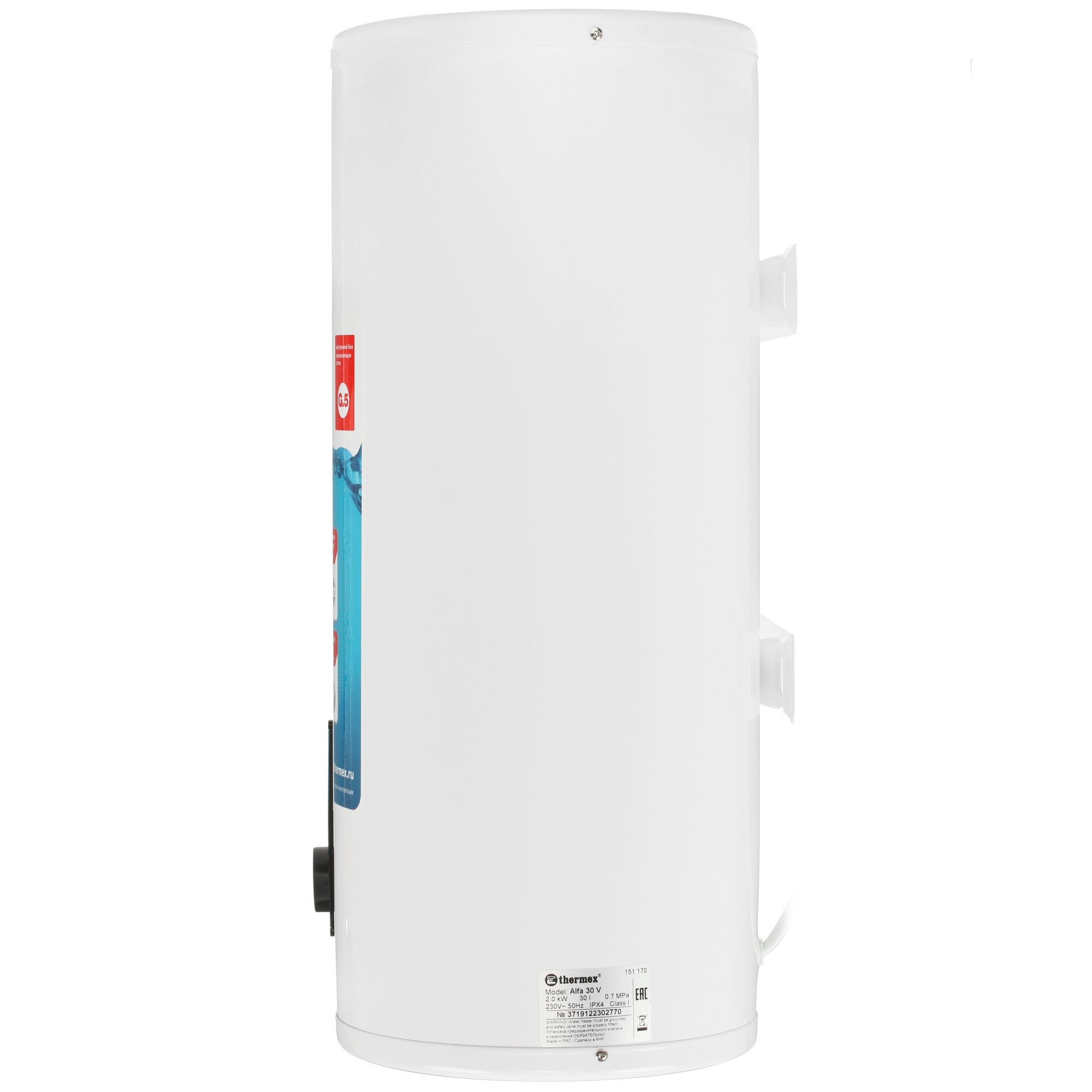 8160966 Водонагреватель электрический Thermex Alfa 30 V STDN-0060064 - Вид №2