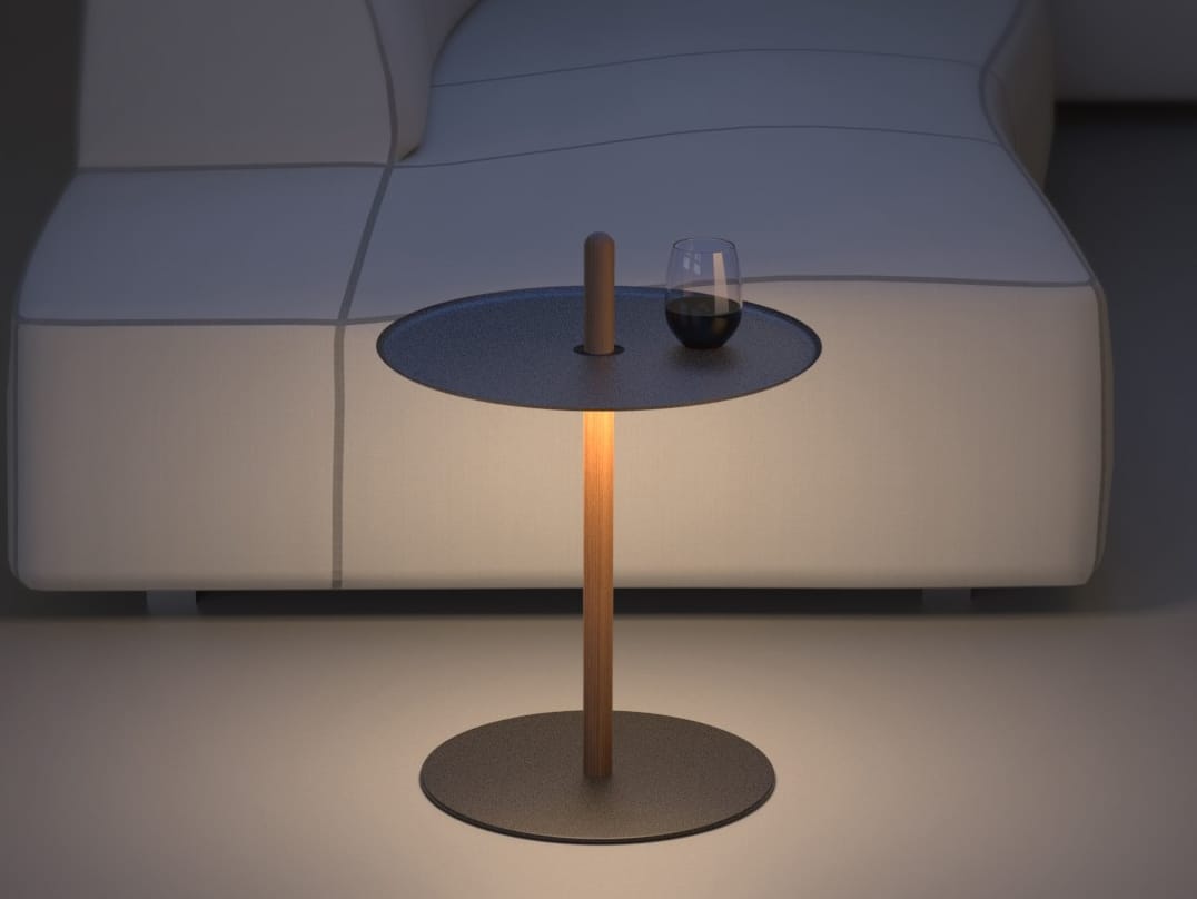 Журнальный столик с регулируемой высотой из стали и дерева Pablo Designs Nivél ARCH-00114301 - Вид №8