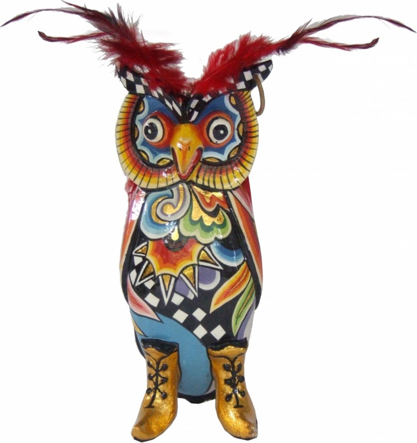 10639311 Goebel Скульптуpа Сова "Хуго" 23см Композит 