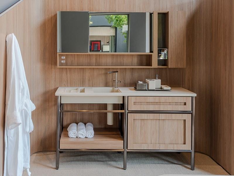 Vallvé Настенное зеркало с контейнером для ванной Mineral 5010731 - Вид №1