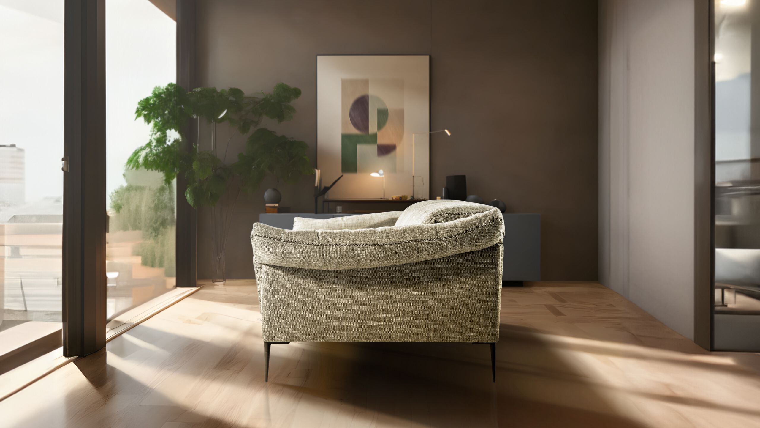 3-местный съемный тканевый диван Calia Italia Superior ARCH-00012238 - Вид №3