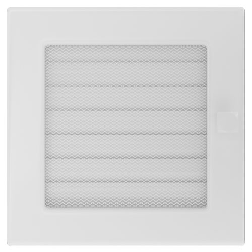 Вентиляционная решетка Kratki 17х17 с жалюзи (белая) 2978 - Вид №1