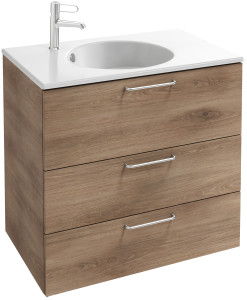 EB2532-R5-M90 Тумба под столешницу 80 см, 3 ящика, хромированная ручка JACOB DELAFON ODÉON RIVE GAUCHE