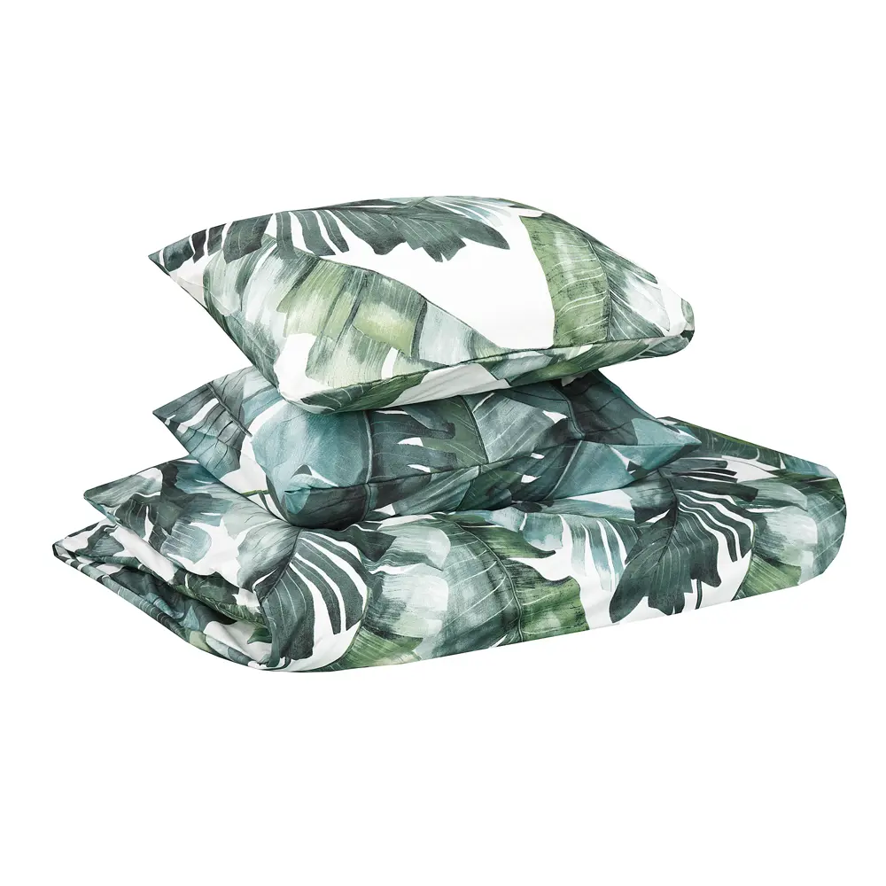 Комплект постельного белья Amore Mio Спиннеу евро полисатин зеленый STLM-2116104 - Вид №1