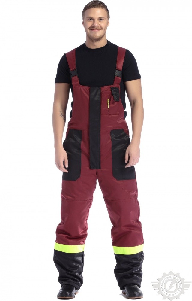 61592 Костюм "Сатурн" зимний бордо  Зимняя спецодежда  размер 60-62/182-188  - Вид №12