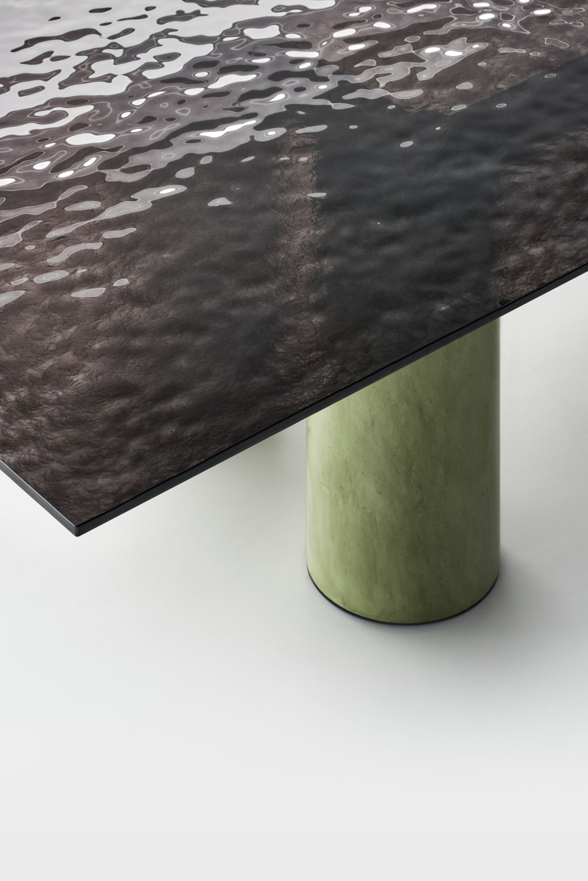 Стеклянный квадратный стол с основанием в прохладном ACERBIS SERENISSIMO ARCH-00071871 - Вид №9