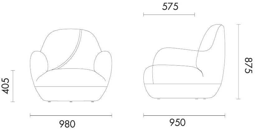 Grado Design Кресло из ткани с подлокотниками  Bud-sf-01s  - Вид №9