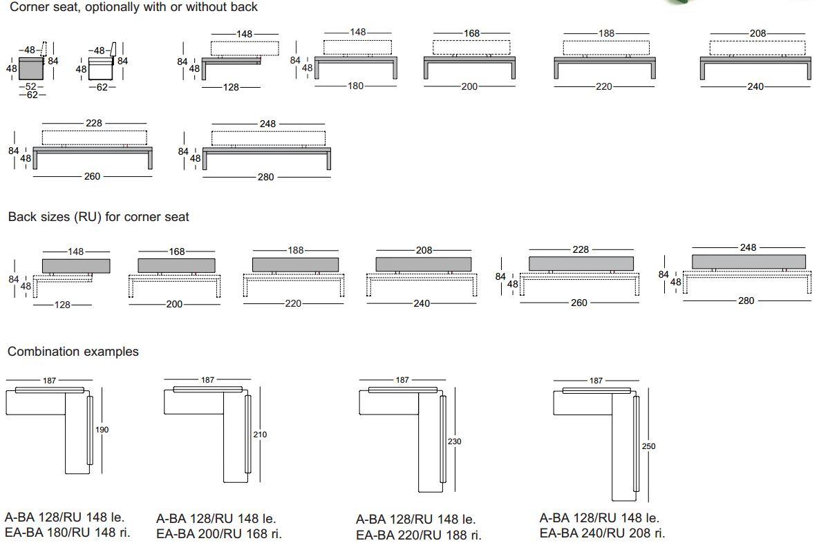Rolf Benz Модульная кожаная скамейка со спинкой Rolf benz 620 sun-id-1356552 - Вид №7