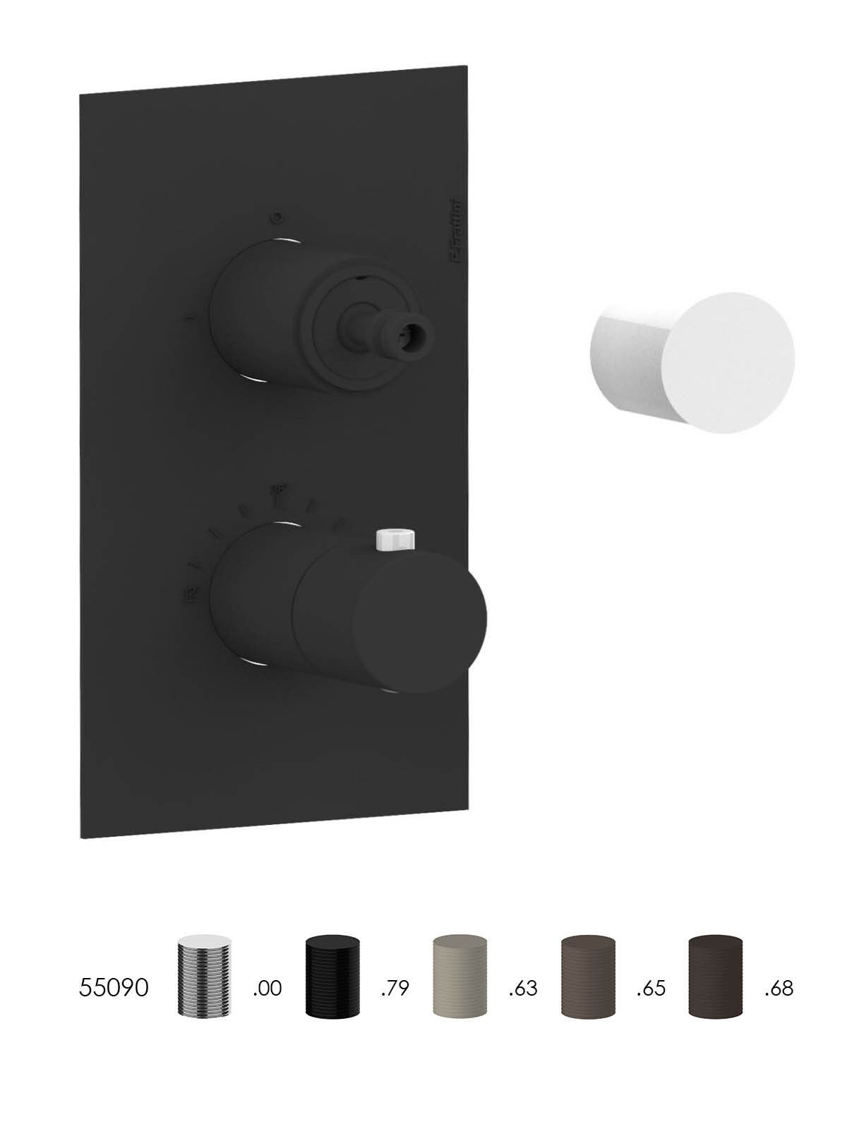 Термостатический смеситель для душа с переключателем Rubinetterie Frattini ARCH-00071669 - Вид №6