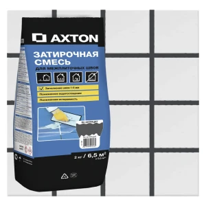 Затирка цементная Axton A.130 цвет антрацит 2 кг 82454871 STLM-2013027